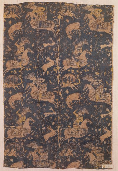 Tissu avec motif de chasseurs, d