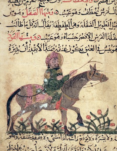 Cheval et cavalier, illustration du 
