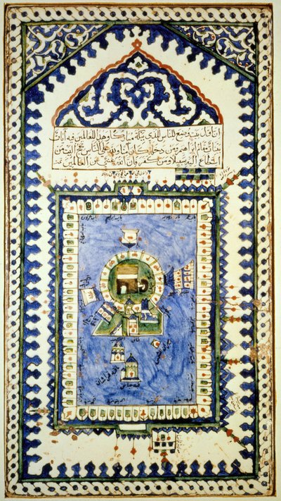 Carte de La Mecque - céramique, Musée d