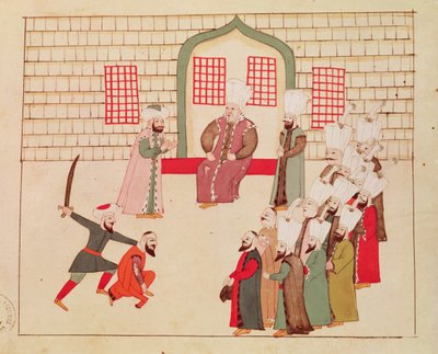 Ms 1671 Un vizir regardant une exécution - Islamic School