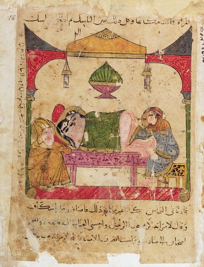Examen médical, du Livre de Kalila et Dimna - Islamic School
