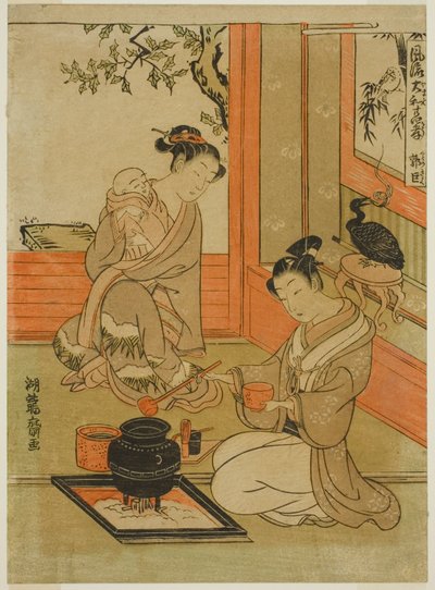 Kakkyo (chinois : Guo Ju), de la série "Versions japonaises à la mode des vingt-quatre parangons de la piété filiale (Furyu Yamato nijushiko)" - Isoda Koryusai