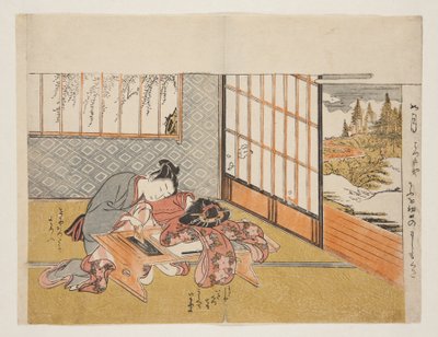 Fleurs prospères des douze mois élégants (Furyu juniki no eiga) - Isoda Koryusai