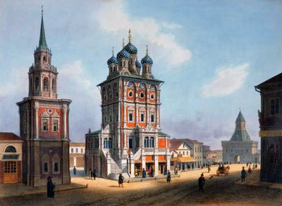 Église Saint-Nicolas rue Ilynka à Moscou, 1840s - Isodore Laurent Deroy