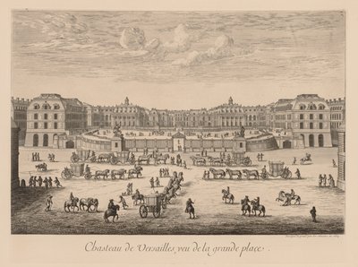 Vue du Palais de Versailles, depuis la place principale - Israël Silvestre