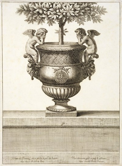 Urnes en bronze utilisées pour les agrumes, illustration de 