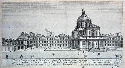 Vue de la Chapelle et de la Maison de Sorbonne - Israel the Younger Silvestre