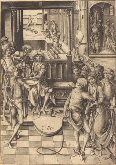 Le Christ devant Pilate, vers 1480 - Israhel van Meckenem