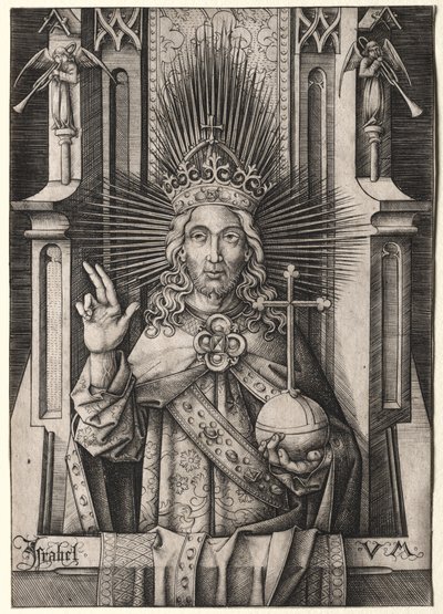 Christ le Rédempteur (Salvator Mundi) - Israhel van Meckenem