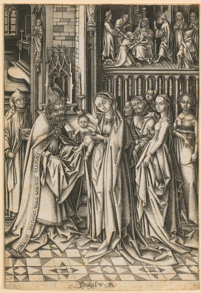 Darbringung Jesu im Tempel - Israhel van Meckenem