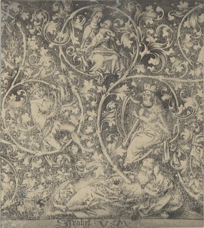 Gravure ornementale avec l