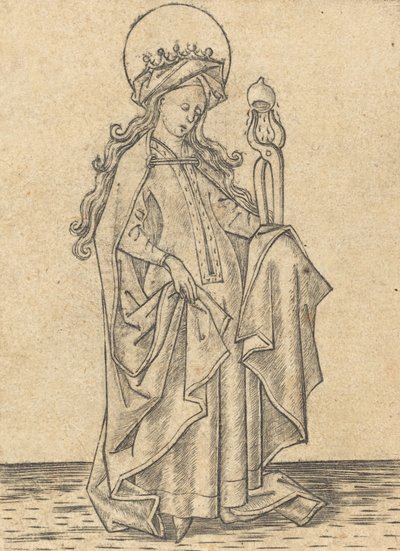Sainte Agathe - Israhel van Meckenem