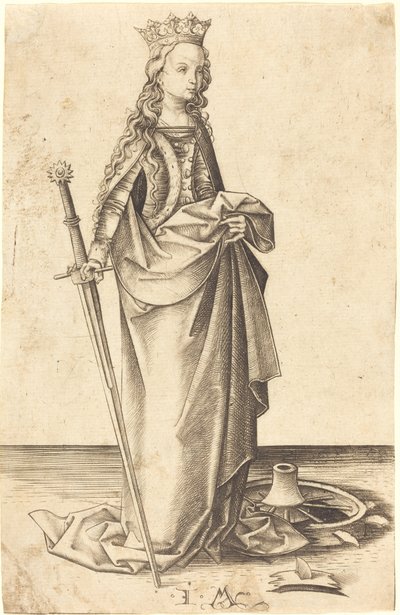 Sainte Catherine - Israhel van Meckenem