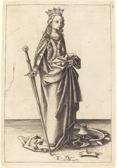 Sainte Catherine - Israhel van Meckenem