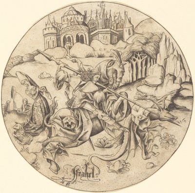 Saint Georges et le Dragon - Israhel van Meckenem