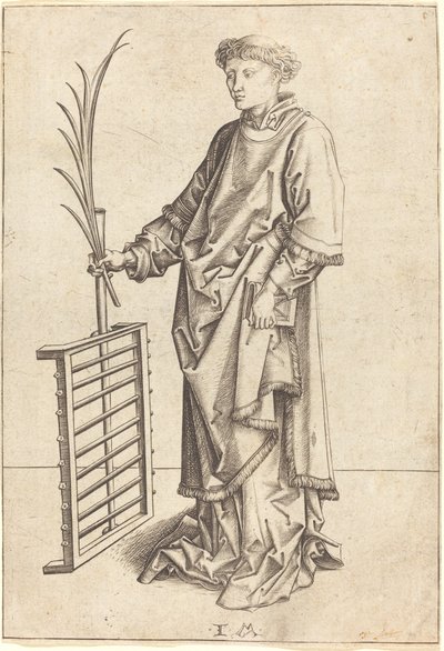 Saint Laurent, c. 1480-1490 - Israhel van Meckenem