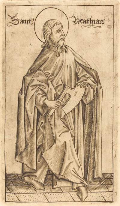 Saint Matthias, vers 1470-1480 - Israhel van Meckenem