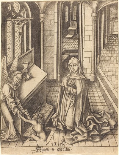 Sainte Ottilie - Israhel van Meckenem