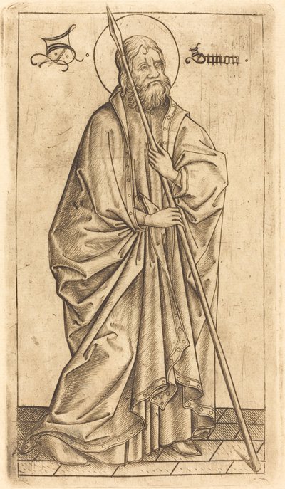 Saint Thomas ou Saint Simon, vers 1470-1480 - Israhel van Meckenem