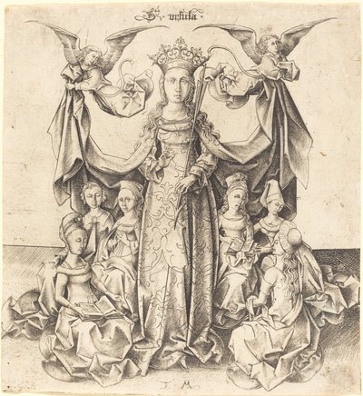 Sainte Ursule et ses suivantes - Israhel van Meckenem