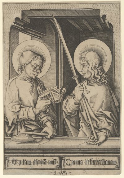 Saints Matthias et Judas Thaddaeus, des Apôtres - Israhel van Meckenem