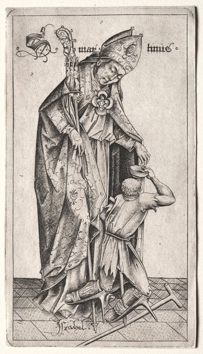 Saint Martin - Israhel van Meckenem