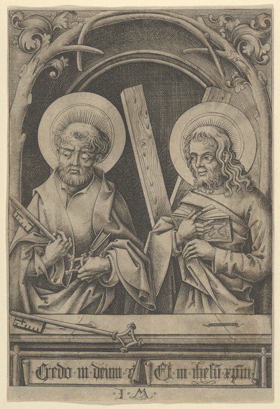 Saint Pierre et Saint André, des Apôtres - Israhel van Meckenem
