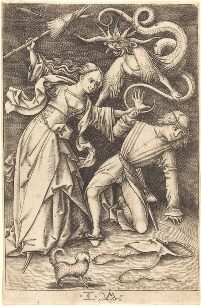 La Femme en colère, vers 1495-1503 - Israhel van Meckenem