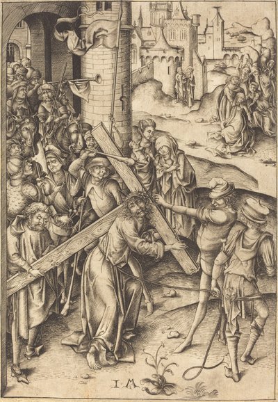 Le Portement de croix, vers 1480 - Israhel van Meckenem