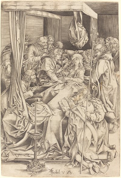 Mort de la Vierge - Israhel van Meckenem