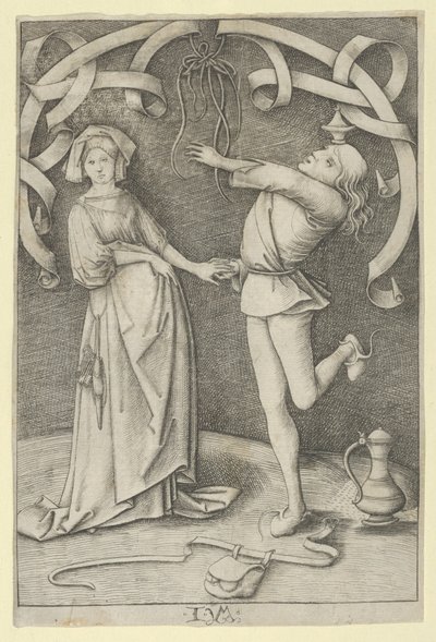 Le Fou et la Dame - Israhel van Meckenem