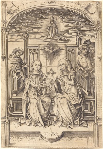 La Sainte Famille, vers 1475-1480 - Israhel van Meckenem
