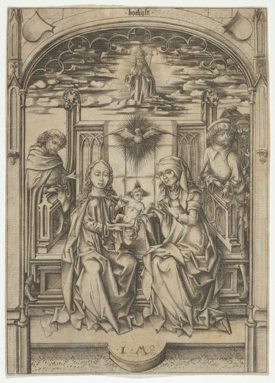 La Sainte Famille avec Sainte Anne - Israhel van Meckenem