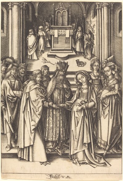 Le Mariage de la Vierge, vers 1490-1500 - Israhel van Meckenem