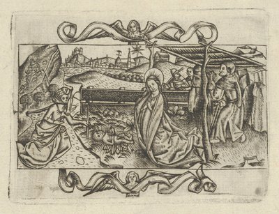 La Nativité - Israhel van Meckenem