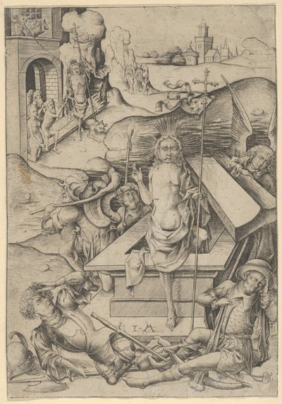 La Résurrection - Israhel van Meckenem