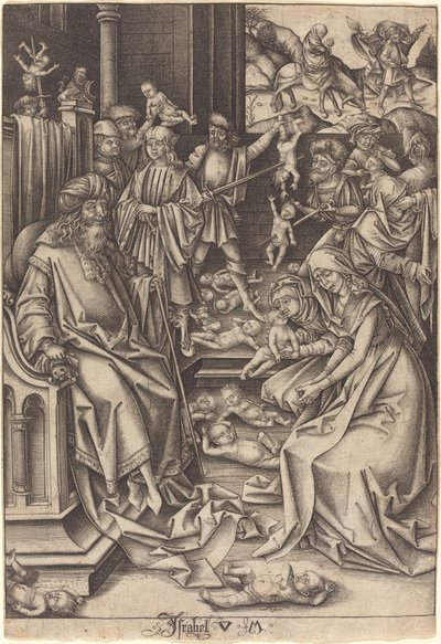 Massacre des Innocents - Israhel van Meckenem after Hans Holbein the Elder