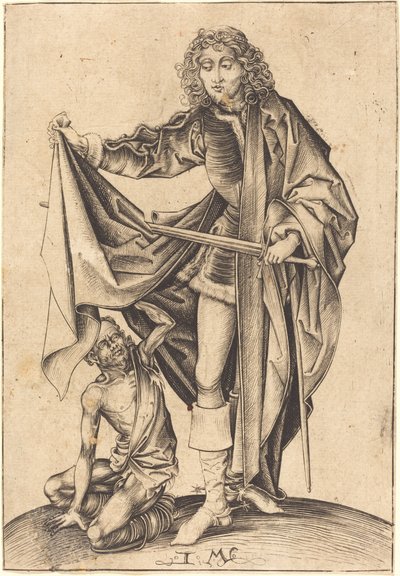 Saint Martin - Israhel van Meckenem after Martin Schongauer