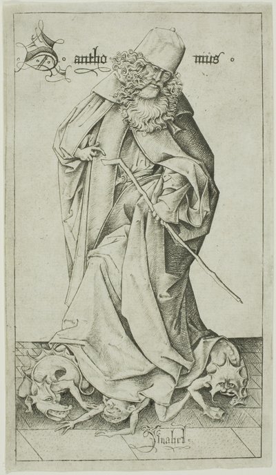 Saint Antoine - Israhel van Meckenem the younger