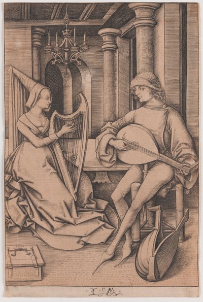 Le concert de musique - Israhel van the younger Meckenem