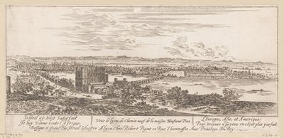 Vue de Lyon depuis la maison de Monsieur Pion - Israël Silvestre