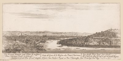Vue de Lyon depuis le monastère chartreux - Israël Silvestre