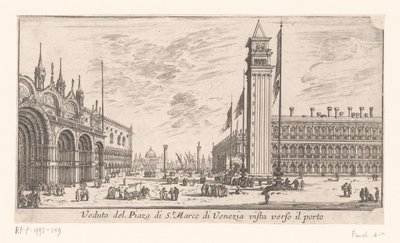 Vue de la place Saint-Marc à Venise - Israël Silvestre