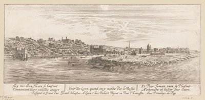 Vue de Lyon depuis le Rhin - Israël Silvestre