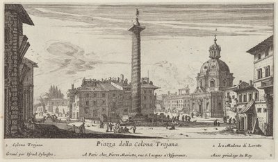 Piazza della Colonna Trajana - Israël Silvestre