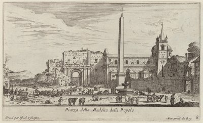 Piazza della Madono delle Popolo - Israël Silvestre