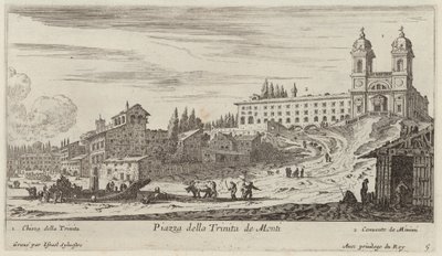 Piazza della Trinità dei Monti - Israël Silvestre