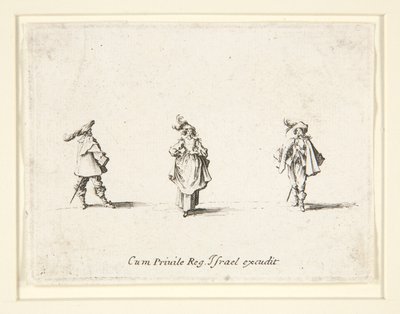Deux hommes et une femme - Israël Silvestre