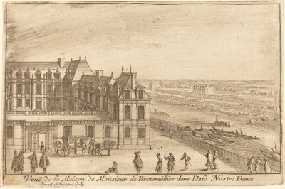 Vue de la Maison de Monsieur de Bretonuiller dans l