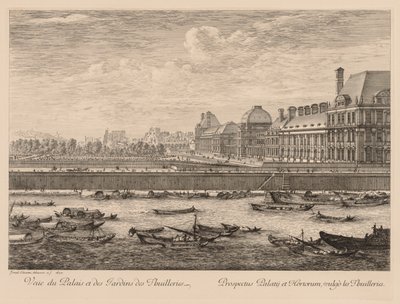 Vue du palais et des jardins des Tuileries, du côté du quai, 1670 - Israël Silvestre